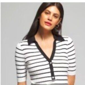 White House Black Market Outlet Button Pullover Sweater. New with Tags